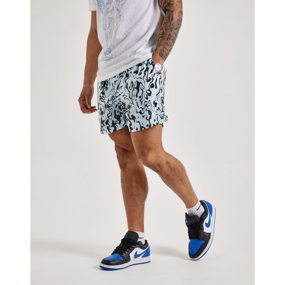 Nike Club Mesh Shorts in Light Blue - Picture 2 of 5